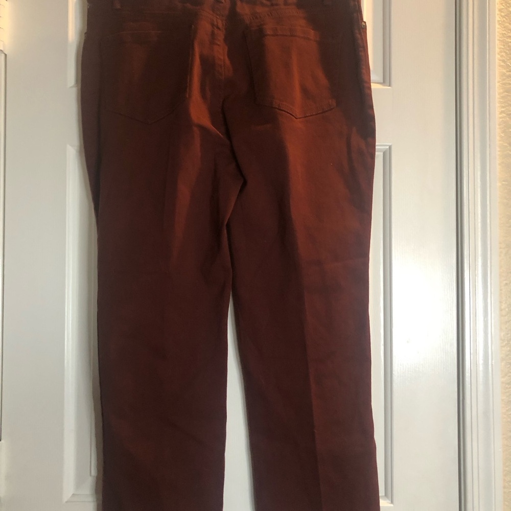 Gloria Vanderbilt Women's Red Brick Straight Leg Pants - Picture 5 of 8